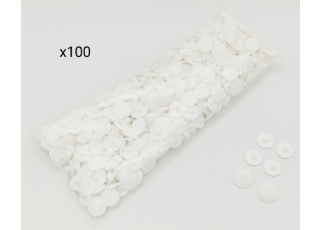 Bouchons chevilles blancs - pour injecteur bois - diam 9.5 - x100