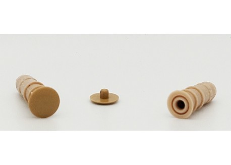 Bouchons chevilles beiges - pour injecteur bois - diam 9.5 - x100