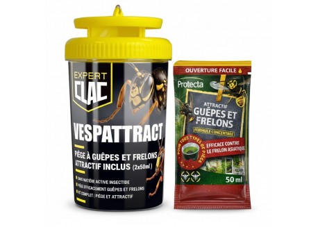 Piège à Guêpes & Frelon Asiatique – Kit Complet avec Attractif 50ML