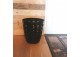 Corbeille de bureau, poubelle à papier noir design - 12L - 1 sac offert