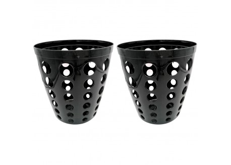 Corbeille de bureau, poubelle à papier noir design - 12L - 1 sac offert